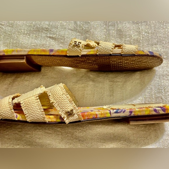 NEW Sam Edelman Bray Fray Wheat Weave Slide Sandals -Size 9.5 - Picture 6 of 8